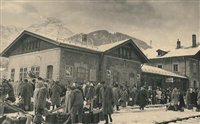 die Bahnstation in Toblach die Bahnstation in Toblach
