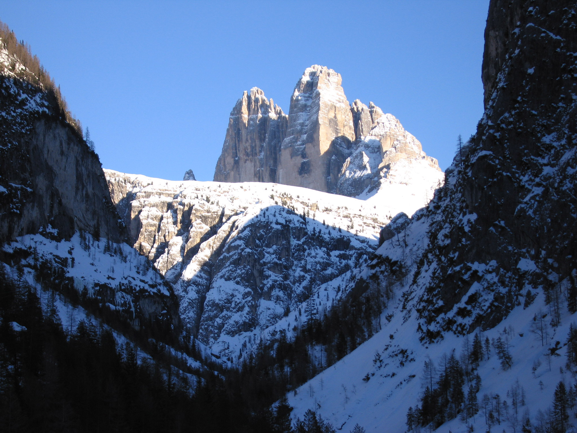 Magica la vista sulle Tre Cime