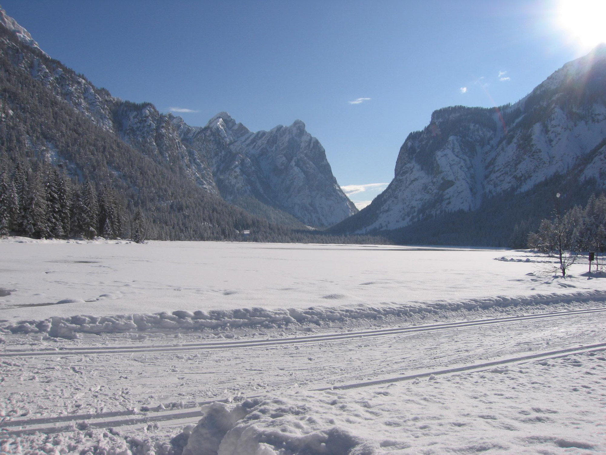 Piste per sci di fondo al Lago di Dobbiaco